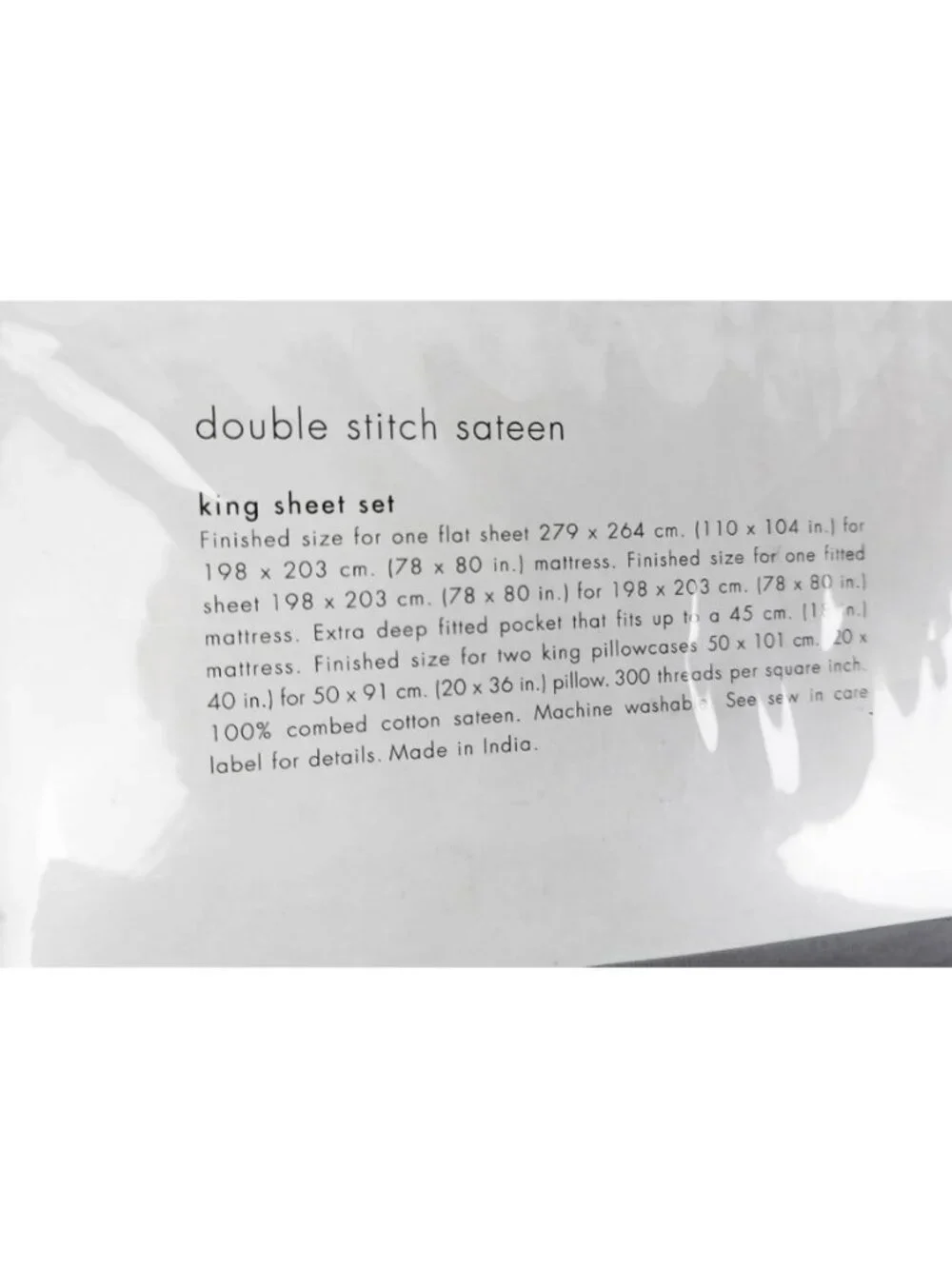 NEW Vintage Calvin Klein King Sheet Set!  Gray  Double Stitch Sateen Cotton